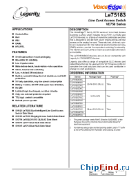 Datasheet Le75183B manufacturer Legerity