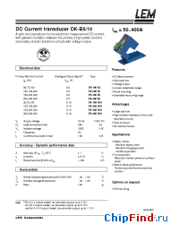 Datasheet DK100-B10 manufacturer LEM
