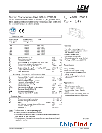 Datasheet HAX1200-S manufacturer LEM