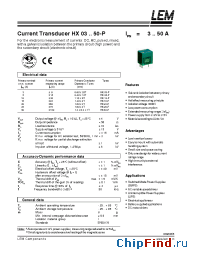 Datasheet HX20-P manufacturer LEM