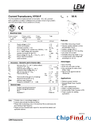 Datasheet HY50-P manufacturer LEM