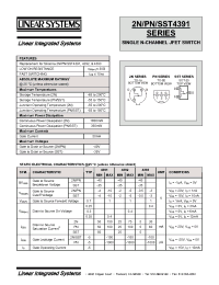 Datasheet 2N4391 manufacturer Linear IS