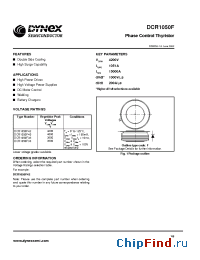 Datasheet DCR1050F manufacturer Linear IS