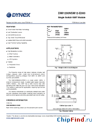 Datasheet DIM1200NSM12-E manufacturer Linear IS