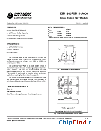 Datasheet DIM1600FSM17-A manufacturer Linear IS