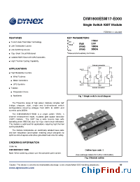 Datasheet DIM1800ESM17-E manufacturer Linear IS