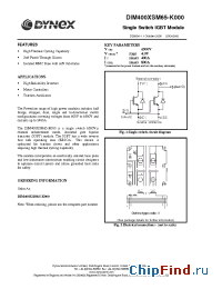 Datasheet DIM400XSM65-K manufacturer Linear IS