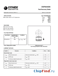 Datasheet DSF8035SG manufacturer Linear IS