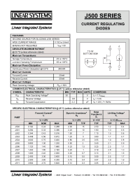 Datasheet J500 manufacturer Linear IS