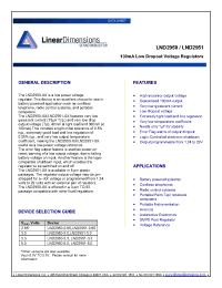 Datasheet LND2951 manufacturer Linear IS