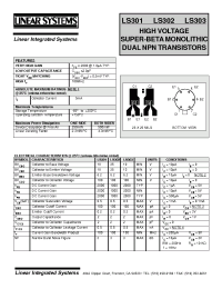 Datasheet LS302 manufacturer Linear IS