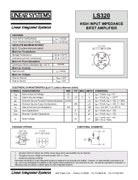 Datasheet LS320 manufacturer Linear IS