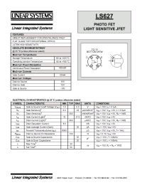 Datasheet LS627 manufacturer Linear IS