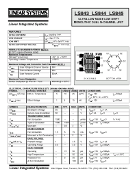 Datasheet LS844 manufacturer Linear IS