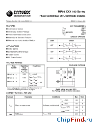 Datasheet MP03/190-08 manufacturer Linear IS