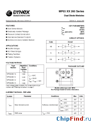 Datasheet MP03/260-10 manufacturer Linear IS