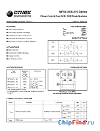 Datasheet MP03/275-18 manufacturer Linear IS