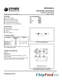 Datasheet MP04HB910-XX manufacturer Linear IS