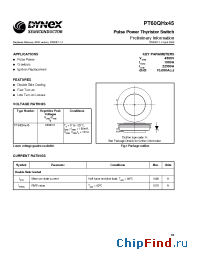 Datasheet PT60QHx45 manufacturer Linear IS