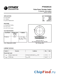 Datasheet PT85QWx45 manufacturer Linear IS
