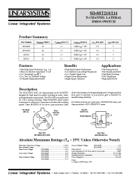 Datasheet SST210 manufacturer Linear IS