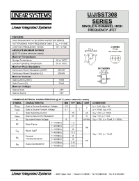 Datasheet SST308 manufacturer Linear IS