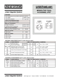 Datasheet SST440 производства Linear IS