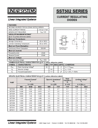 Datasheet SST502 manufacturer Linear IS