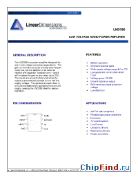 Datasheet LND386 manufacturer Linear Dimensions Designs