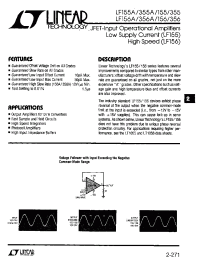 Datasheet LF155 manufacturer Linear