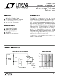 Datasheet LM185-2.5 manufacturer Linear