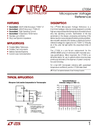 Datasheet LT1004CS8-1.2 manufacturer Linear