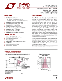 Datasheet LT1012 manufacturer Linear