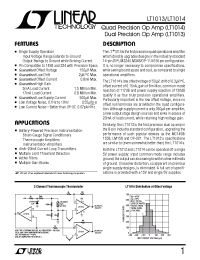 Datasheet LT1014DS manufacturer Linear