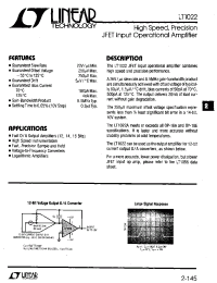 Datasheet LT1022AMH manufacturer Linear