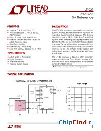 Datasheet LT1027A-5 manufacturer Linear