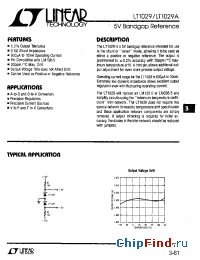 Datasheet LT1029M-5 manufacturer Linear