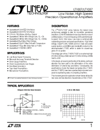 Datasheet LT1037 manufacturer Linear