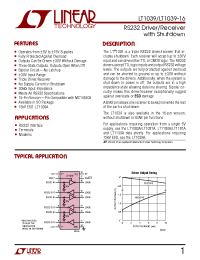 Datasheet LT1039-16 manufacturer Linear
