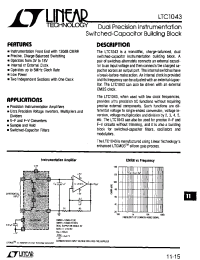 Datasheet LT1043 manufacturer Linear