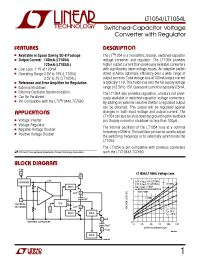 Datasheet LT1054 manufacturer Linear