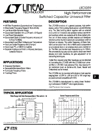 Datasheet LT1059M производства Linear