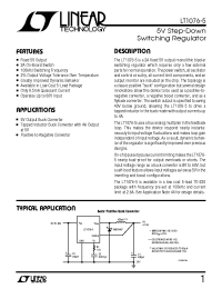 Datasheet LT1076CR-5 производства Linear