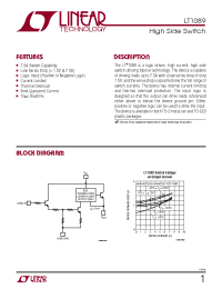 Datasheet LT1089CK manufacturer Linear