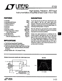 Datasheet LT1102 manufacturer Linear