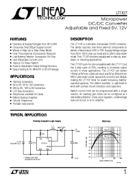 Datasheet LT1107CN8 manufacturer Linear