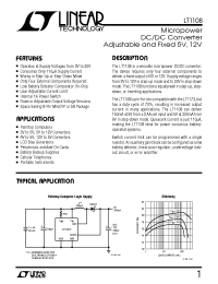 Datasheet LT1108-12 manufacturer Linear