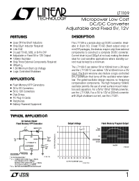 Datasheet LT1109CN8 manufacturer Linear