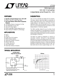 Datasheet LT1110-5 manufacturer Linear