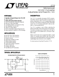 Datasheet LT1111CS8-12 manufacturer Linear